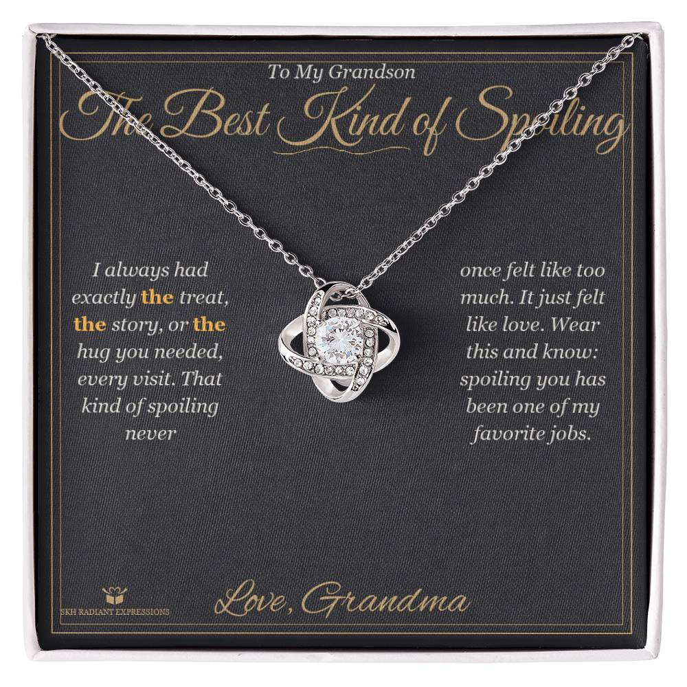 The Best Kind of Spoiling - Love Knot Necklace for Grandson