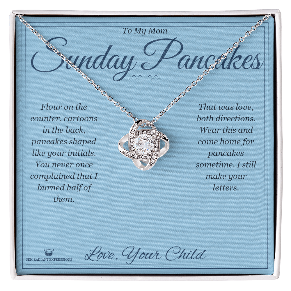 Sunday Pancakes - Love Knot Necklace for Mom