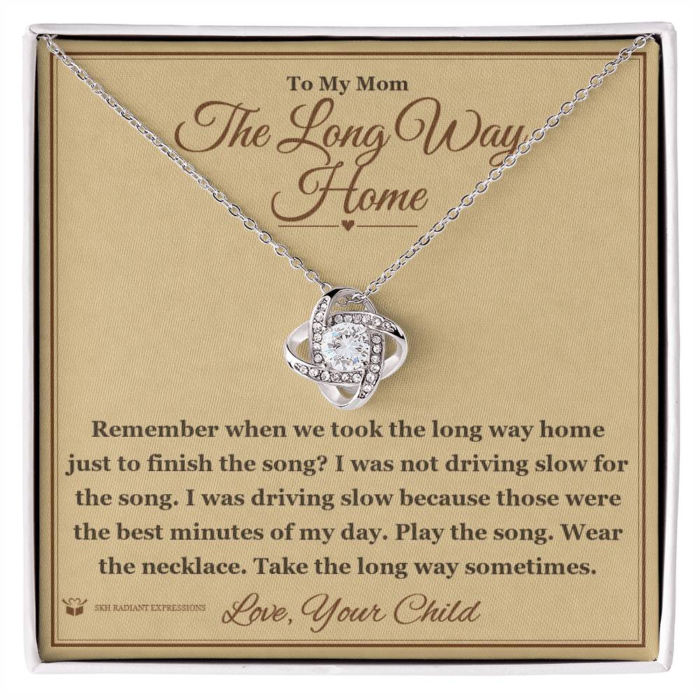 The Long Way Home - Love Knot Necklace for Mom