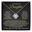 Personalized Love Knot Necklace for daughter