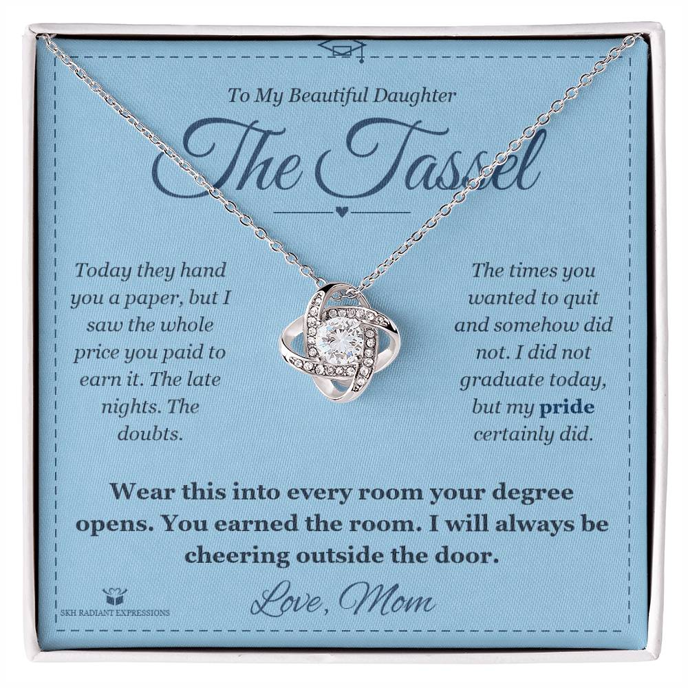 The Tassel - Love Knot Necklace for Daughter - personalized keepsake gift from SKH Radiant Expressions