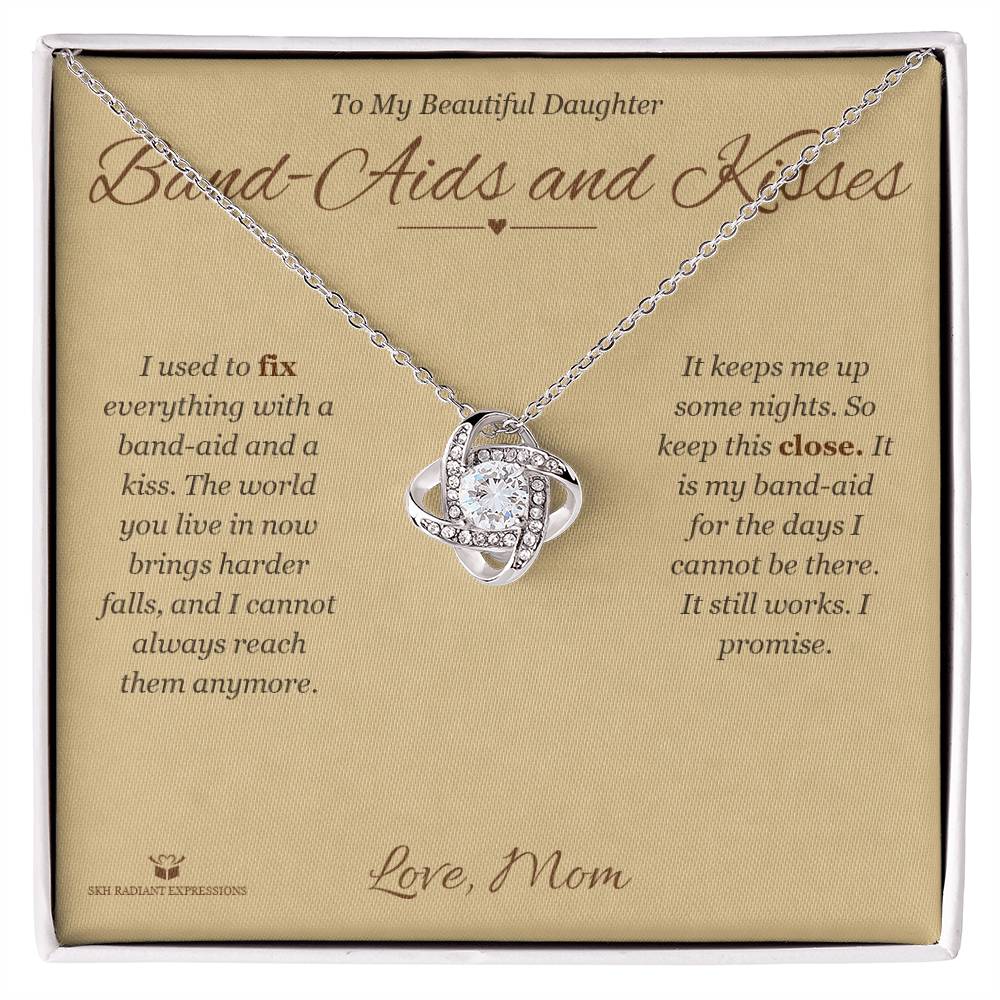 Band-Aids and Kisses - Love Knot Necklace for Daughter
