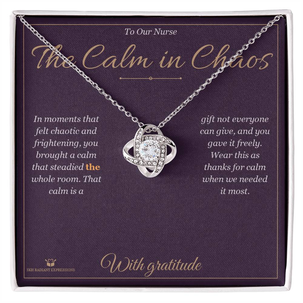 The Calm in Chaos - Love Knot Necklace for Nurse