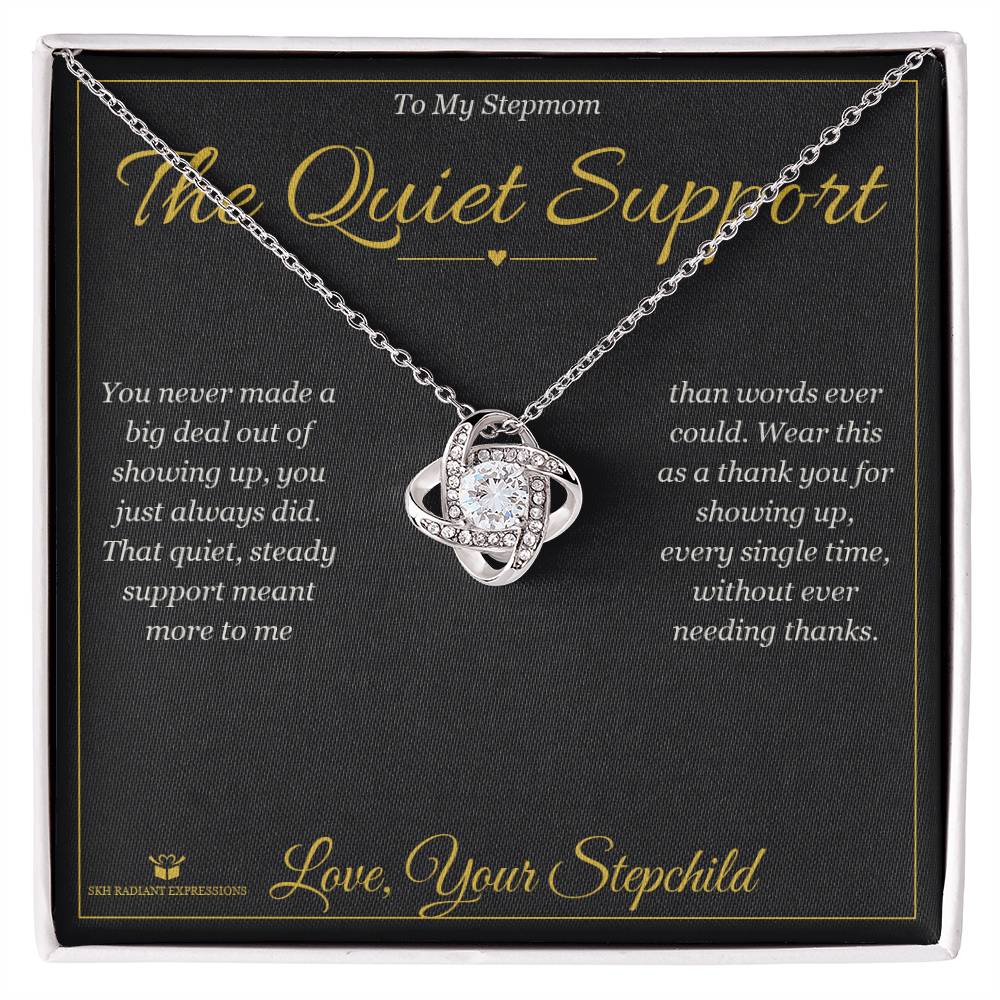 The Quiet Support - Love Knot Necklace for Stepmom