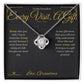 Every Visit, A Gift - Love Knot Necklace for Grandson