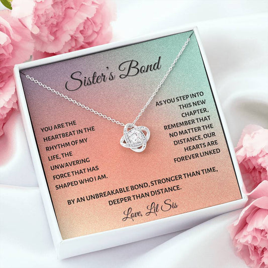 Sister's Bond: Forever Linked, No Matter the Distance - Love Knot Necklace