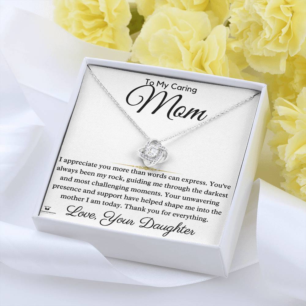 Guided by Love: A Daughter's Gratitude to Mom - Love Knot Necklace