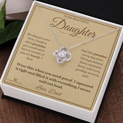 The Silent Promise - Love Knot Necklace for Daughter (TEST)