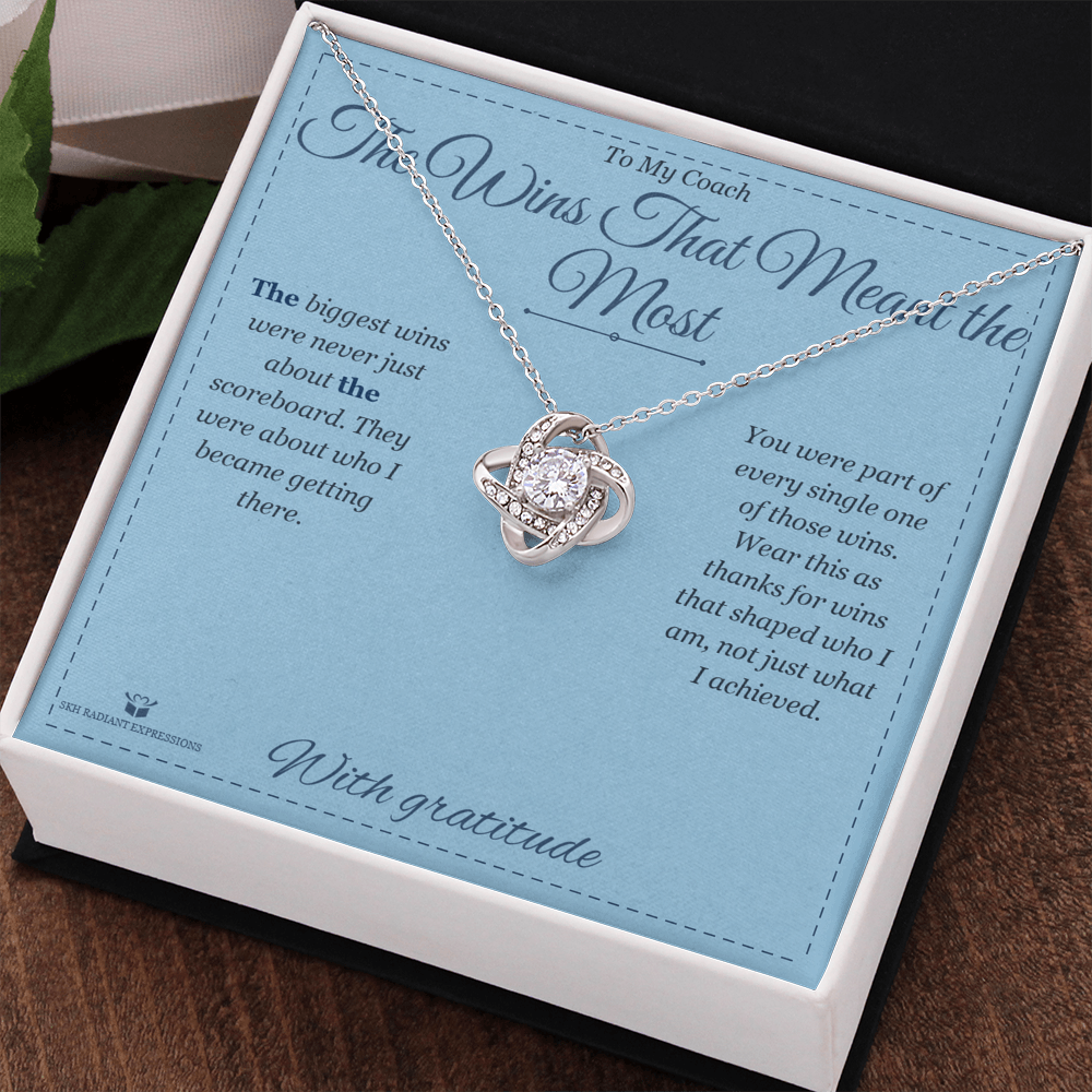 The Wins That Meant the Most - Love Knot Necklace for Coach