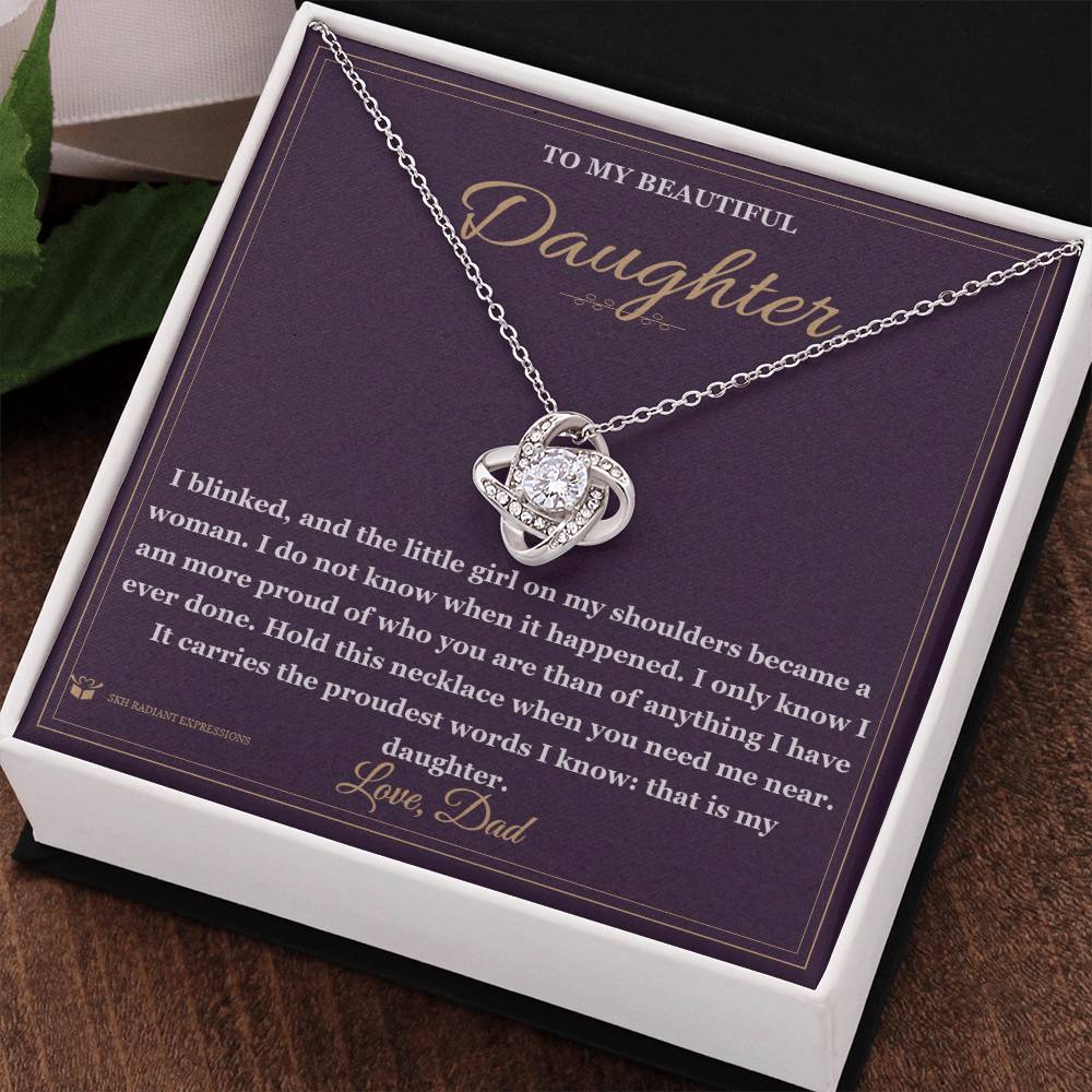 A Woman Now - Love Knot Necklace for Daughter