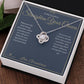 Straighten Your Crown - Love Knot Necklace for Grandson