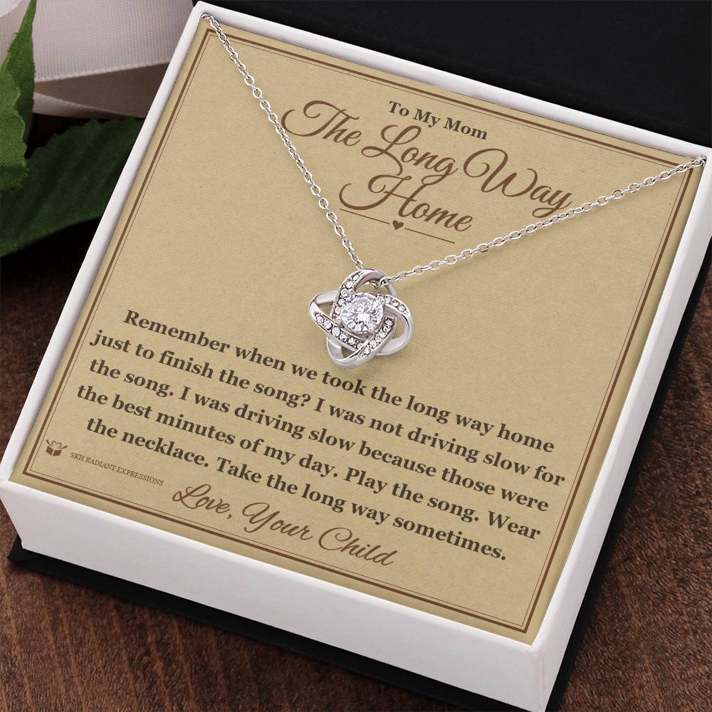 The Long Way Home - Love Knot Necklace for Mom