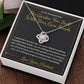 The Garden You Built With Your Own Hands - Love Knot Necklace with Red Rose Box for Wife