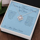 Sisters by Blood, Friends by Choice - Love Knot Necklace for Sister