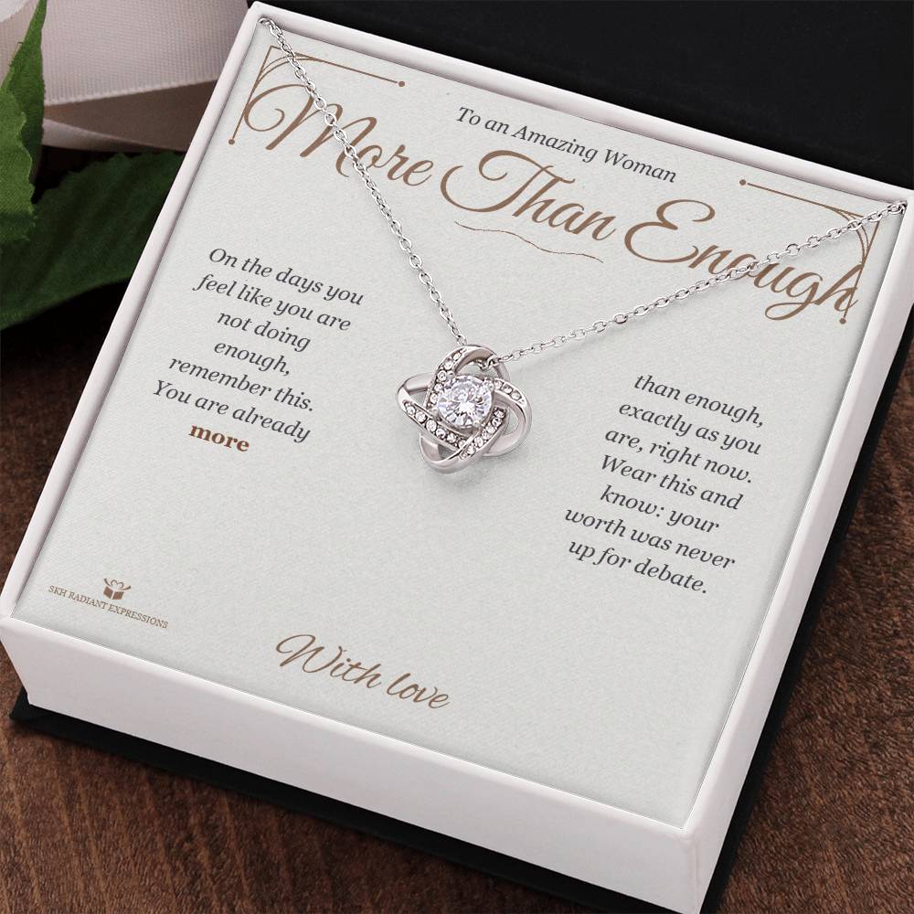 More Than Enough - Love Knot Necklace for Her