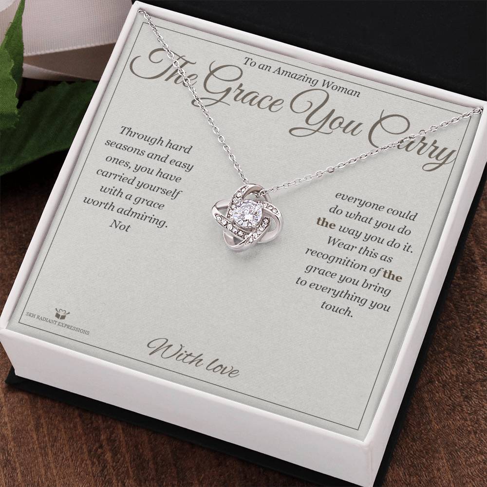 The Grace You Carry - Love Knot Necklace for Her