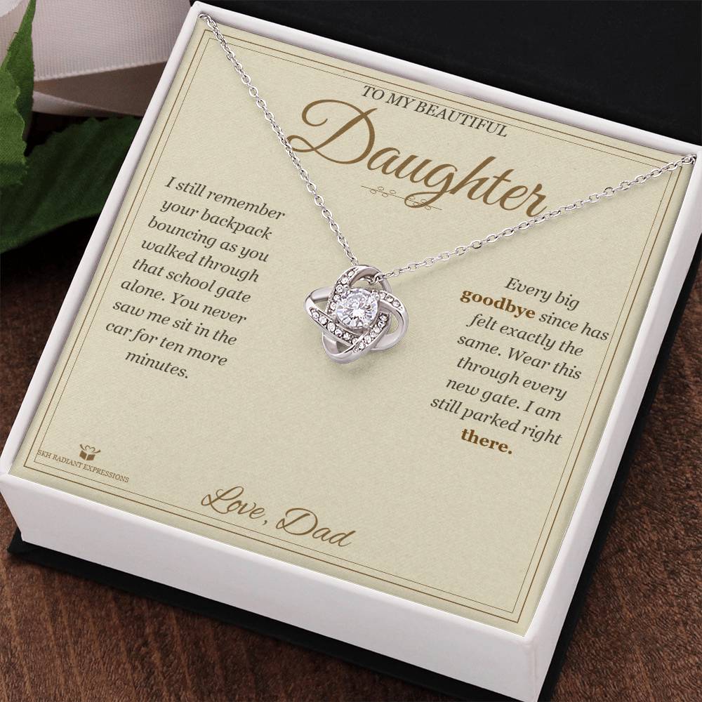The School Gate - Love Knot Necklace for Daughter