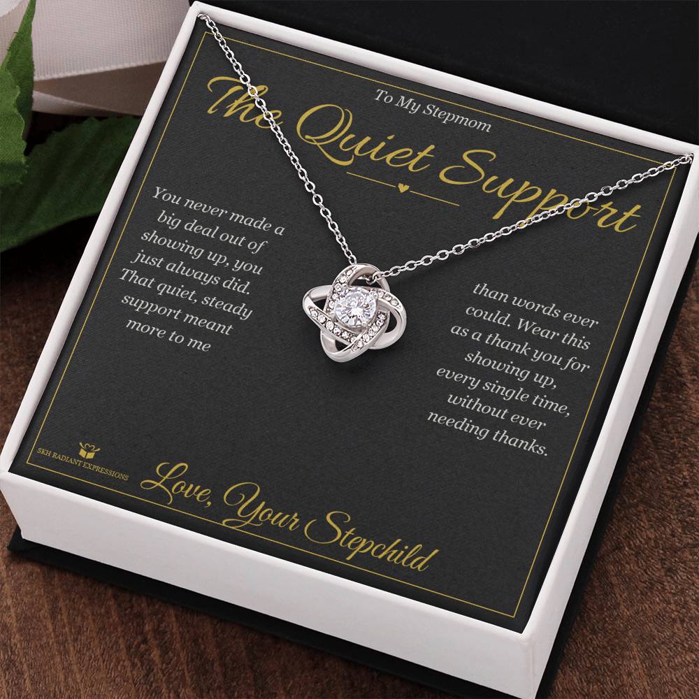 The Quiet Support - Love Knot Necklace for Stepmom
