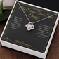 The Silence That Said Enough - Love Knot Necklace for Grandson