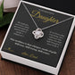 The Night You Were Born - Love Knot Necklace for Daughter