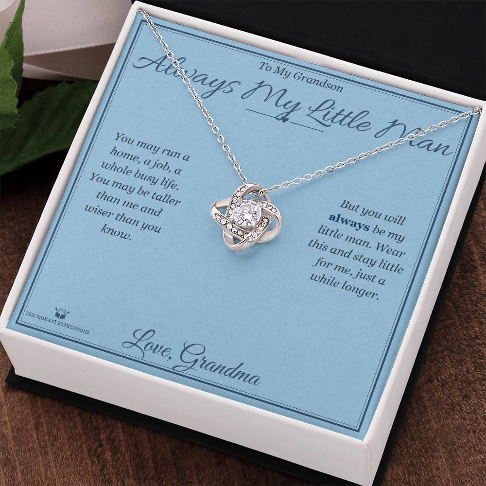 Always My Little Man - Love Knot Necklace for Grandson