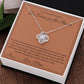 The Voice on the Phone - Love Knot Necklace for Daughter
