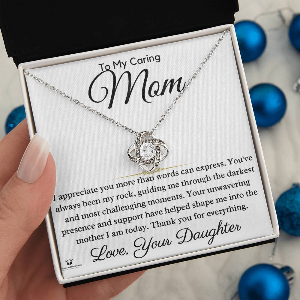 Guided by Love: A Daughter's Gratitude to Mom - Love Knot Necklace