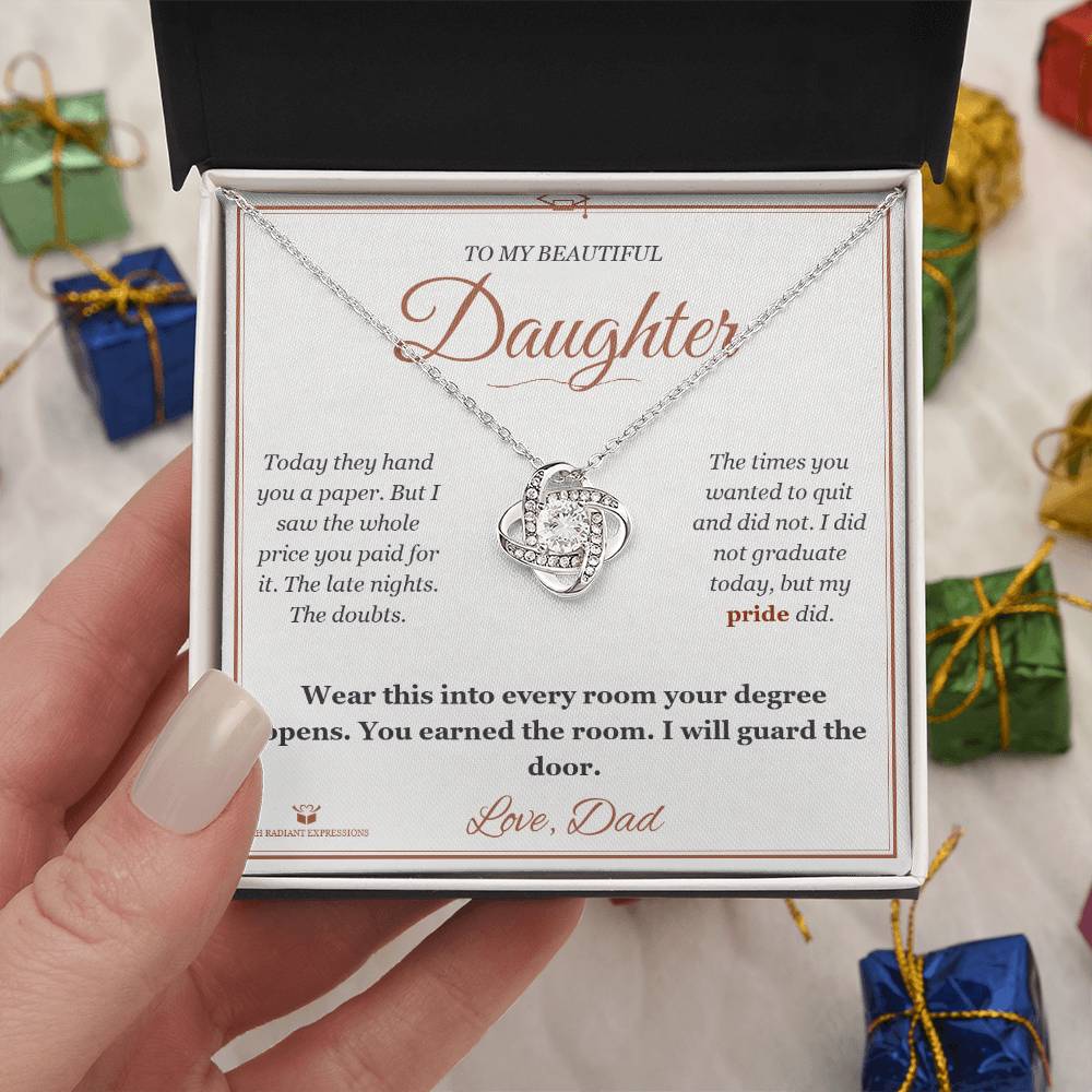 The Tassel - Love Knot Necklace for Daughter - personalized keepsake gift from SKH Radiant Expressions