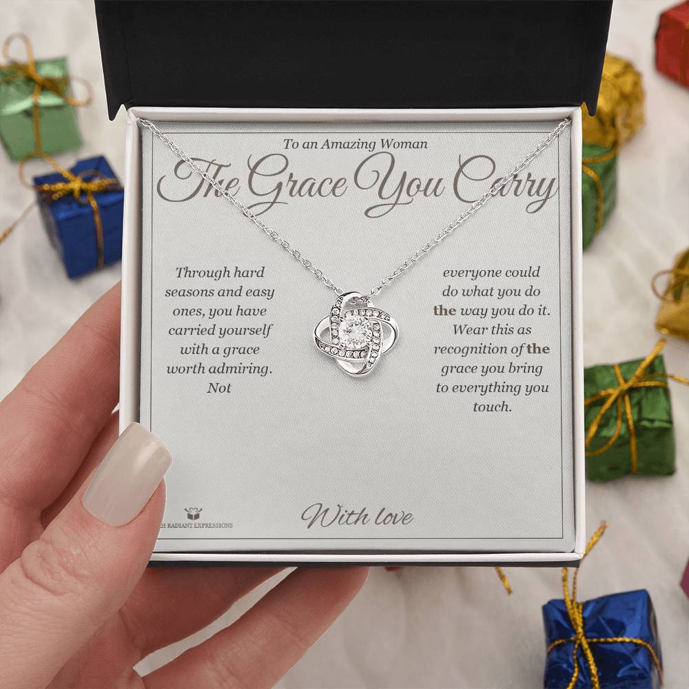 The Grace You Carry - Love Knot Necklace for Her
