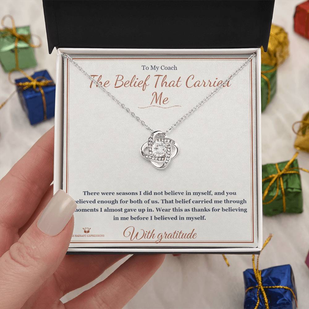 The Belief That Carried Me - Love Knot Necklace for Coach