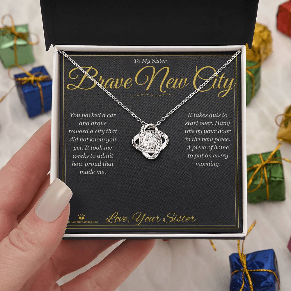 Brave New City - Love Knot Necklace for Sister