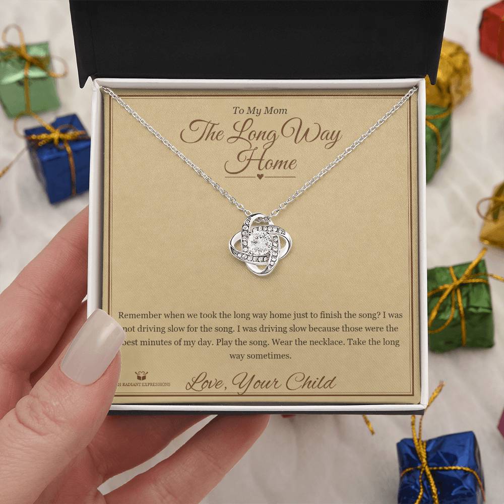 The Long Way Home - Love Knot Necklace for Mom