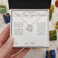 The Day You Arrived - Love Knot Necklace for Daughter - personalized keepsake gift from SKH Radiant Expressions