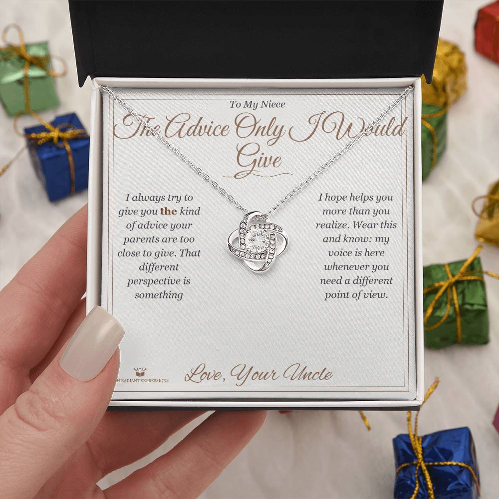 The Advice Only I Would Give - Love Knot Necklace for Niece