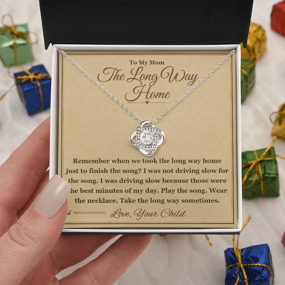 The Long Way Home - Love Knot Necklace for Mom