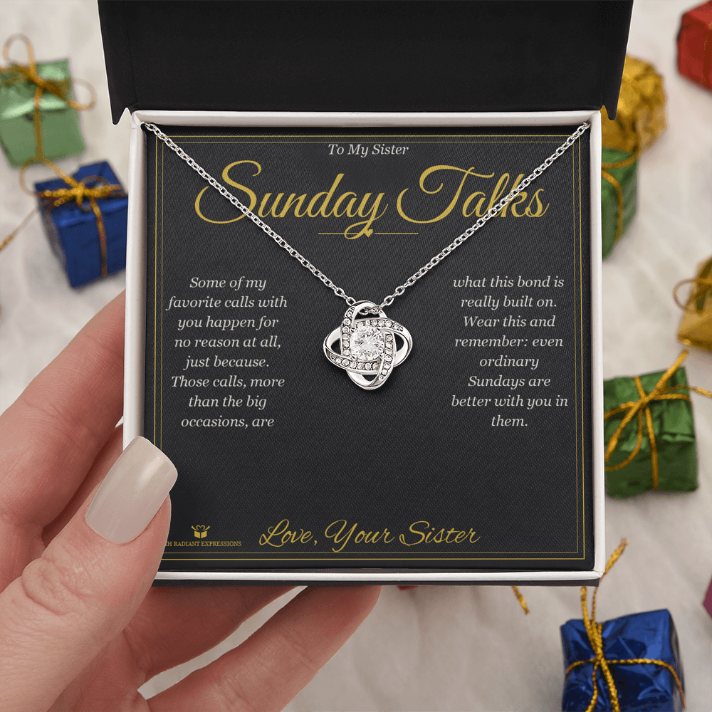 Sunday Talks - Love Knot Necklace for Sister