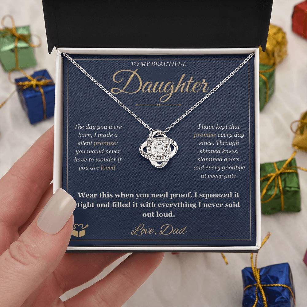 TEST CATALOG4379 - To My Beautiful Daughter Love Knot (delete me)