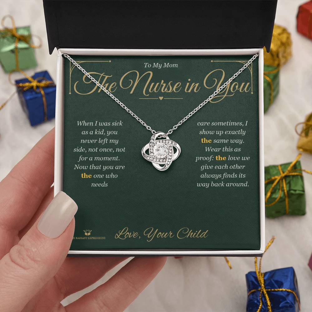 The Nurse in You - Love Knot Necklace for Mom - personalized keepsake gift from SKH Radiant Expressions
