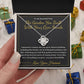The Garden You Built With Your Own Hands - Love Knot Necklace with Red Rose Box for Wife