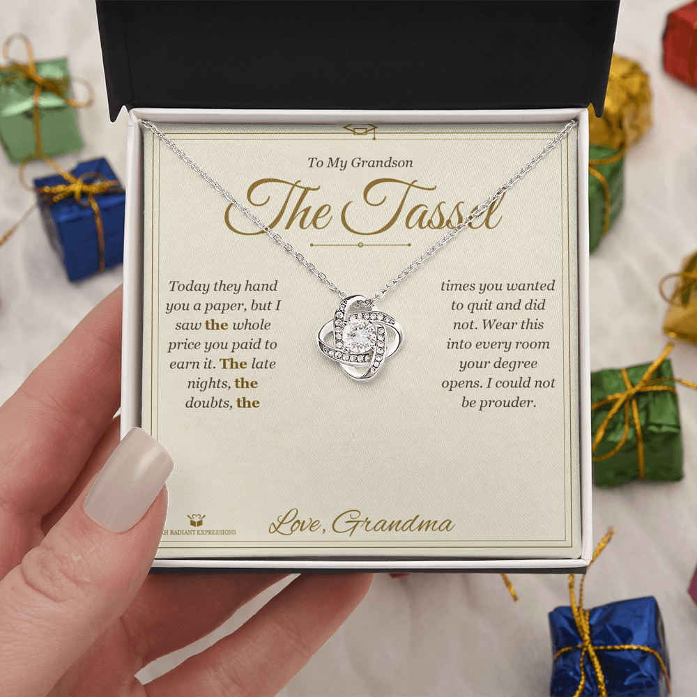 The Tassel - Love Knot Necklace for Grandson