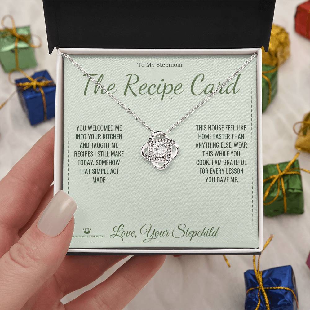 The Recipe Card - Love Knot Necklace for Stepmom