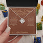 The Man I Hoped You'd Become - Love Knot Necklace for Grandson