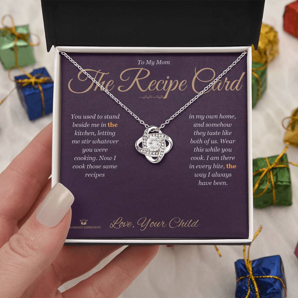 The Recipe Card - Love Knot Necklace for Mom
