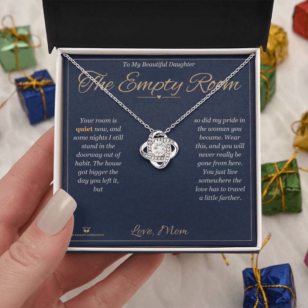 The Empty Room - Love Knot Necklace for Daughter - personalized keepsake gift from SKH Radiant Expressions