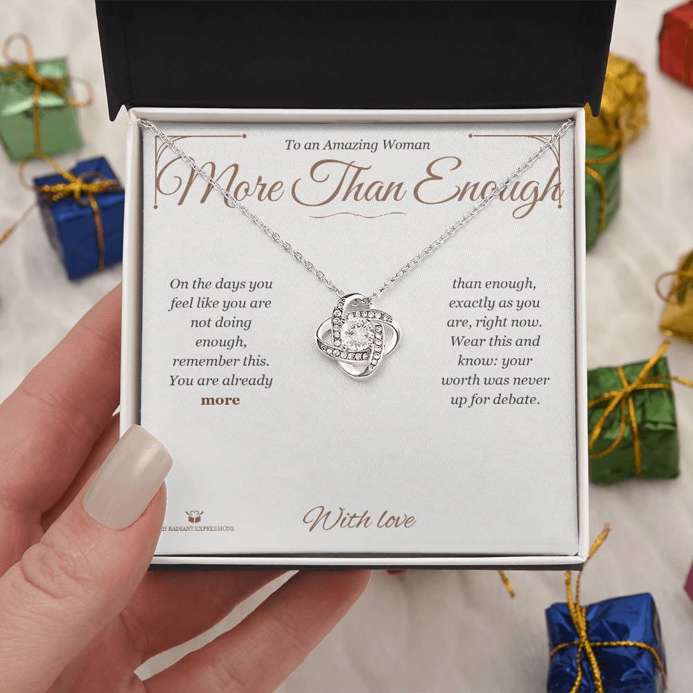 More Than Enough - Love Knot Necklace for Her