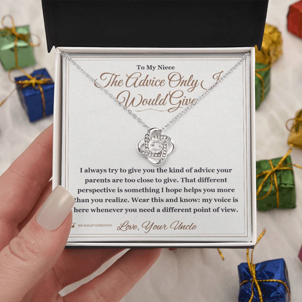 The Advice Only I Would Give - Love Knot Necklace for Niece
