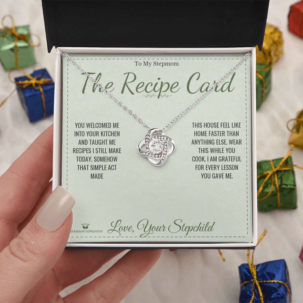 The Recipe Card - Love Knot Necklace for Stepmom