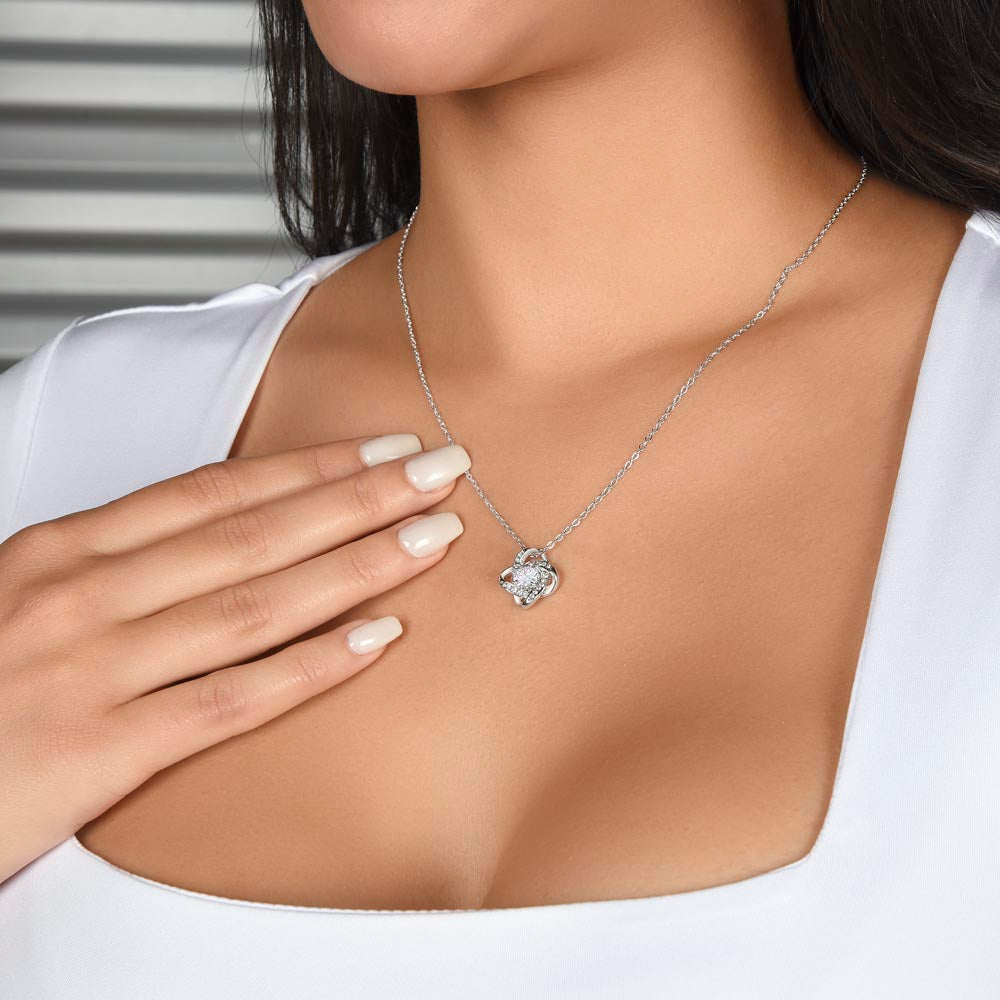 The Kitchen Was Always Warm - Love Knot Necklace for Grandmother