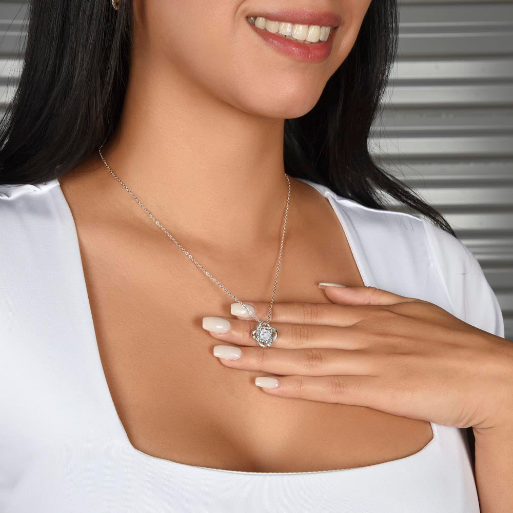 The Lessons You Taught Me - Love Knot Necklace for Stepmom