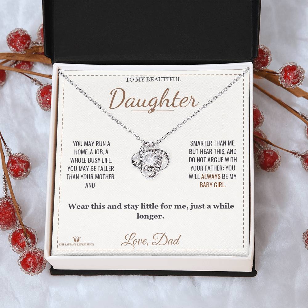 Always My Baby - Love Knot Necklace for Daughter